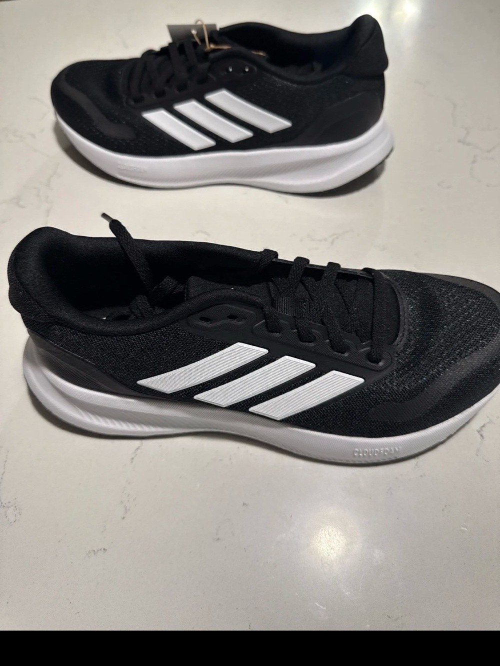 Adidas Runfalcon 5 Core Black White Running Shoes Women 7 /M6